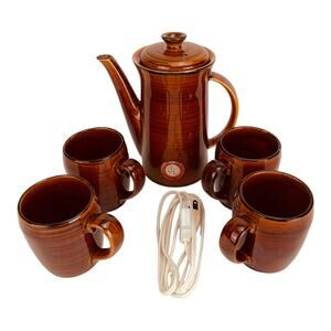 Vintage Brittany Nasco Electric Tea & Coffee Pot Set - Rare Find